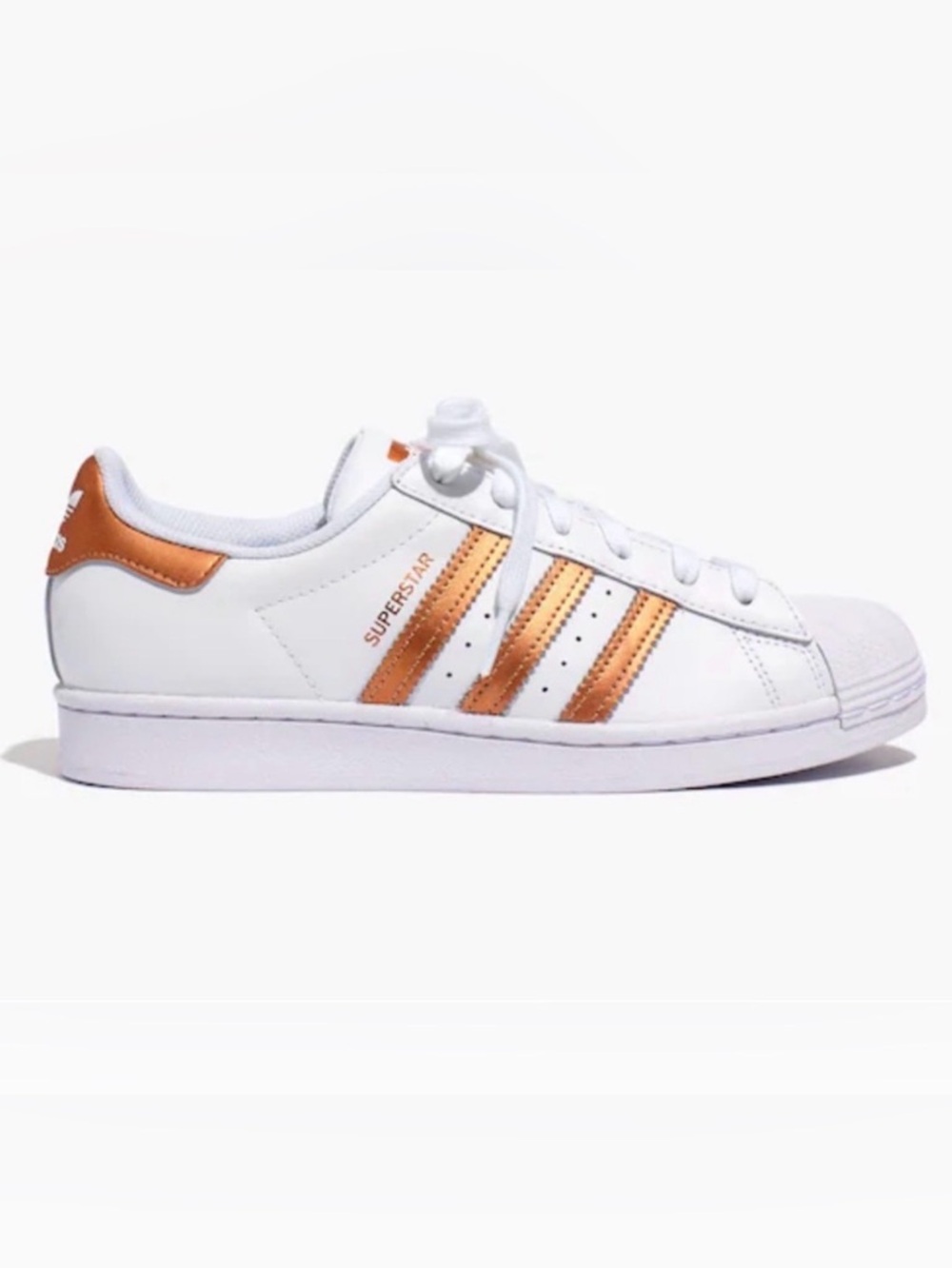 NEW ADIDAS Superstar white copper metallic 🤍💛🧡